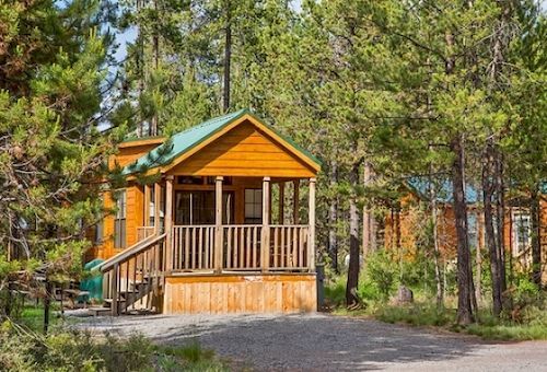 Bend-Sunriver Camping Resort Studio Cabin 6 외부 사진